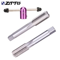 ZTTO 자전거 크랭크 태핑 스레딩 도구 크랭크 페달 스레드 태핑 장치 크랭크셋 9/16 드라이버 나사 구멍, 01 Left and Right-tool