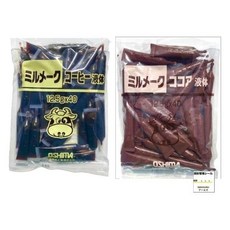 오오시마 식품 밀메이크 커피 코코아 액체 2종 세트 80개 비교 음료 우유 팩 학교 급식 오리지널 스티커, 오오시마 식품 밀메이크 커피 코코아 액체 2종 세트 8