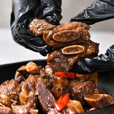 [미트웨이브] 수제양념 조리명인 프리미엄 LA갈비찜 청정나라 호주산 소갈비찜 1kg 1팩, 1개