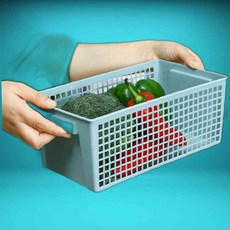 걸이형 바구니 플라스틱 정리 수납 바스켓 주방 욕실 화장실 수납함 행잉 바구니, 대형, 1개