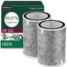 HP202 HP201 트루 헤파 공기 청정기 MAX 필터 Shark HP200 시리즈 HP202 HP201 HP232 HP302 및 HC502 부품 번호 HE2FKB, Shark HP202-2PK