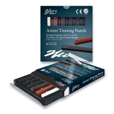 문교 콘테 6색(드로잉파스텔)/Basic(C-6A) ala+804Ck