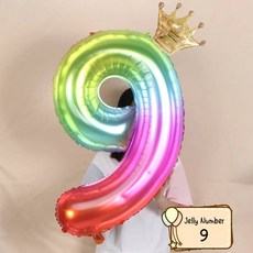 달콤한 도넛 아이스크림 케이크 호일 풍선 사랑 헬륨 베이비 샤워 생일 파티 장식 어린이 장난감 디지털 그림 Globo, 기타, 40inch- 9-set