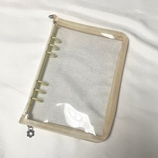 meet yx A5拉鏈活頁卡冊，內頁可替換，卡片收藏冊，多功能收納，現貨速發, 黃色, 1個