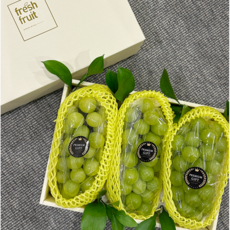 [백화점납품] 샤인머스켓 선물세트 보자기포장 설선물과일선물세트, 1박스, 샤인머스켓 선물세트 프리미엄 3수