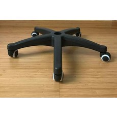 회전의자 다리 바퀴 오발 철제의자다리 부품 의자 회전 체어, 반경 25cm, 1개