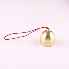 合金鈴鐺 DIY金屬風鈴材料配件 聖誕掛件, 1個, 合金風鈴 紅繩款 ,15個 含鈴芯