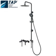TAP 台灣製造 TAP-118040 烤黑色 SPA沐浴龍頭 淋浴花灑 日本進口陶瓷閥芯 大流量單段蓮蓬頭, 1個