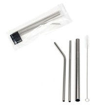 스테인레스 빨대 4P 종합세트 세척솔포함, 1개