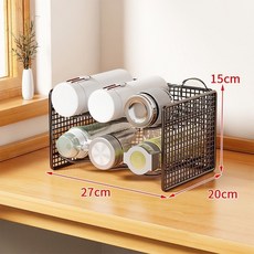 【開發票/統編】桌面大容量水杯置物架 多層可疊加防塵保溫杯架 家用紅酒收納架 辦公室/家庭必備 防滑設計簡約收納神器960112, 1個, 黑色二層小號