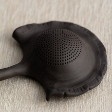 紫砂茶漏過濾器一體茶濾網 家用辦公茶隔漏斗 茶葉分離器, 紫泥