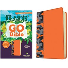(外文書)NLT Go Bible for Kids (Leatherlike Orange Camo): A Life-Changing Bible f... Imitation Leather, Tyndale Kids, English