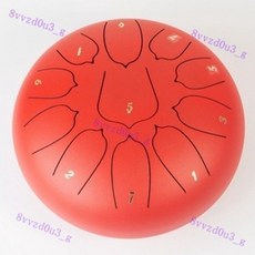 新款15音色空靈鼓 學生忘憂鼓 13音炫音鼓 梵音鼓 初學者樂器, 【10寸11音】-橘紅色-早教推薦, 1個