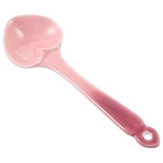 LIFKOME 1pc 세라믹 하트 모양 디저트 스푼 귀여운 식기 홈 레스토랑용 아이스 푸딩 등 특별한 날을 위한, LIFKOME 1pc 세라믹 하트 모양 디저트 스푼 귀