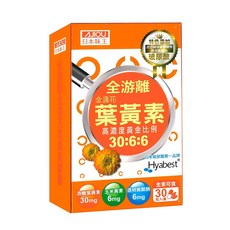 日本味王 30:6:6 金盞花葉黃素 晶亮膠囊, 1個, 30顆