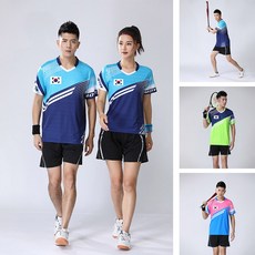 사선 스트라이프 배드민턴 반팔 여름 유니폼세트 R902