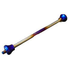 POSH 鈦合金防倒球/防摔球/前輪芯 適用UF2倒叉/ARX前叉/野蠻公牛/鯊魚工廠/MSP, 燒藍紫色, 1個