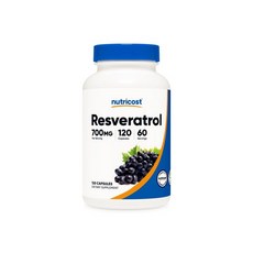 뉴트리코스트 레스베라트롤 700mg 캡슐, 120정, 1개