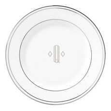 lenox 레녹스 Federal Platinum Block 모노그램 디너웨어 빵/버터 플레이트 Q 251237, lenox 레녹스 Federal Platinum Blo