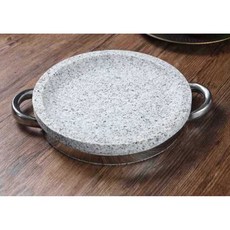 돌냄비 전골 곱돌 탕 보온 호텔 돌솥비빔밥 천연석 업소용 찌개 돌솥 24cm, 깊은 돌솥 24cm 나무판, 1개