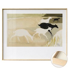 마벨인홈 북유럽풍 액자 인테리어 거실 탁상용 벽걸이 장식 프레임, 1개, 내추럴 우드