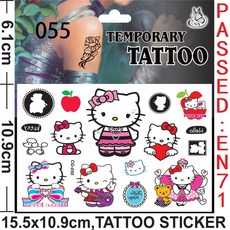키티 우표 생일 호의 헬로 스티커 GOODIE 용품 선물 장식 팔찌 필러 BAG 파티 어린이를위한 슬랩 문신, 1pcs Tattoo stickers 4