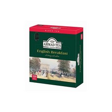 아머드티 잉글리시 브렉퍼스트 티백 100봉 AHMAD TEA 영국 브랜드 개별 포장, 1개, 1개입, 2g