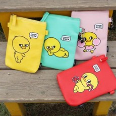 눈치덕 핑크풋 미니 컬러 크로스백 가방 보조가방