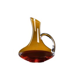 水晶大肚玻璃醒酒器套裝 紅酒洋酒分酒倒酒器具, 1個, 帶把醒酒器, 1.5L