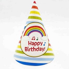 올몰 고깔모자 무지개 파티햇 종이고깔모자 파티꼬깔