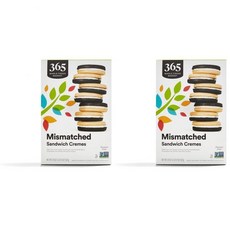 365 바이 Whole Foods Market 초콜릿 샌드위치 크림 쿠키 20온스, 불일치
