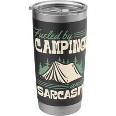 캠핑과 사카즘 스테인리스 단열 텀블러로 연료를 공급합니다