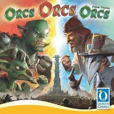 Queen Games Orcs Orcs Orcs 外文版 桌上遊戲, 1個, 獸人壁球大賽