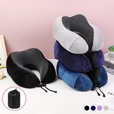 편안한 휴대용 푹신한 휴식 여행용 필수품 메모리폼 쿠션 기내용 62389PC 1(pc), 네이비