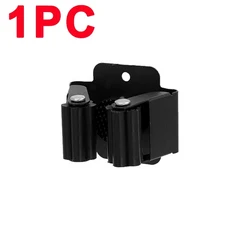 1-10개 스테인리스 스틸 대 빗자루 홀더 벽걸이 녹 방지 보관 훅 욕실 주방 정원 도구 정리함, 11 Black-(1PC)