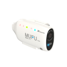 MUFU V40S 雙鏡頭機車行車記錄器 2K, 白色