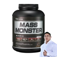 BUP 매스몬스터 크런치 리치초콜릿맛 헬스보충제 단백질보충제 체중증가 게이너, 1개, 2kg