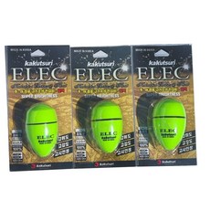 카쿠쯔리 elec 전자찌 3개 감성돔 참돔 벵에돔 야간 선상 갯바위 전자찌 주야겸용찌, 그린0호