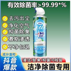 空調清洗劑 內機柜機專用 免拆洗強力清潔 去污除臭除異味 家用神器, 1個, 1瓶裝【洗后安心用】+1接水袋
