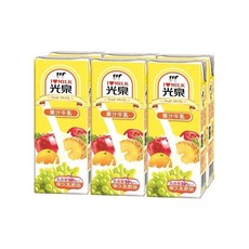 光泉 果汁牛乳, 6個裝, 200ml