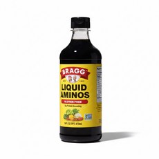 브래그 리퀴드 아미노스 473ml 1개입 무설탕 저염간장 비건 글루텐 프리, 1개