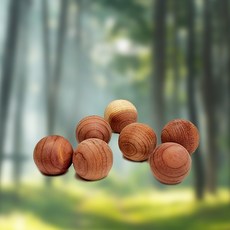 천연 방향제 시더우드(삼나무) 우드 볼 타입 10개 1세트, 2g, 삼나무