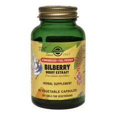 SOLGAR 越橘莓果萃取素食補充膠囊, 60顆, 1罐