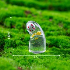 【微景小舖】微景觀 萬聖節 遮雨呆萌無臉男 無臉男 DIY手作材料 微縮模型 多肉植物 場景佈置 節慶裝飾 園藝造景, 1個, 1號 無臉男