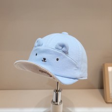 [아가방]강남점* 귀여운 곰돌이 똘이모/ 40수 분또원단으로 편하게 쓰기 좋은 모자 /와이어 챙 모양잡기 좋음 /사이즈 조절가능