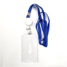 릴홀더목걸이(고급형)케이스(001)포함 폴리카보네이트(강화유리소재) 깨지지 않는 소재사용 특가판매, 곤색