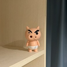목욕 파트너 크레용 신짱 장식품 피규어 장난감 욕실 장식품 데스크탑 홈 액세서리 창의적인 주변기기, 팬티돼지—10cm