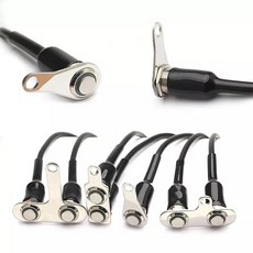 우리파파 12v~24v 오토바이 핸들 온오프 금속 스위치 푸쉬락 푸쉬온 LED 스위치 토글, 1구LED푸쉬온A형-(레드), 1개