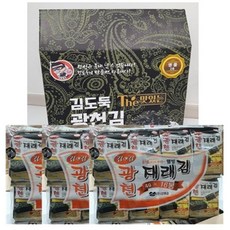 김도둑 명절 선물세트 (도시락김 4g 16개입 3봉 구성), 1세트
