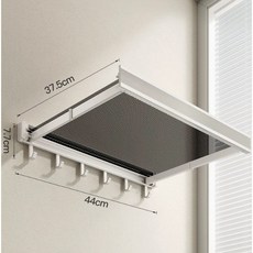 플래그잇 욕실 접이식 텔레스코픽 수납선반 구멍이 없는 욕실 의류 보관함 수건 및 목욕 수건 보이지 않는 수납 걸이, 1개, 화이트